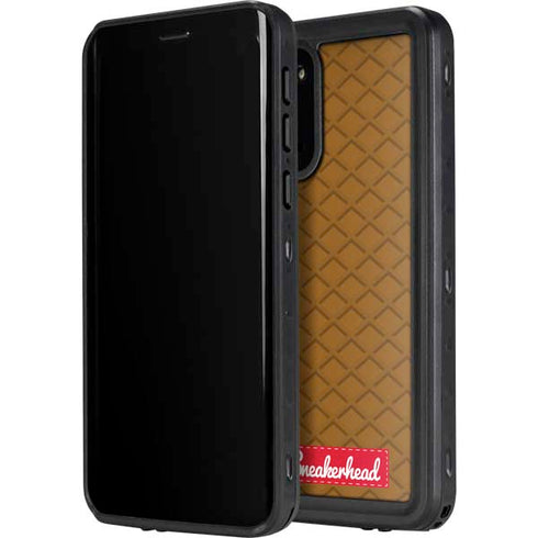 Sneakerhead Gold Pattern Galaxy S20 Plus Waterproof Case