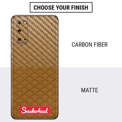 Sneakerhead Gold Pattern Galaxy S20 Skin