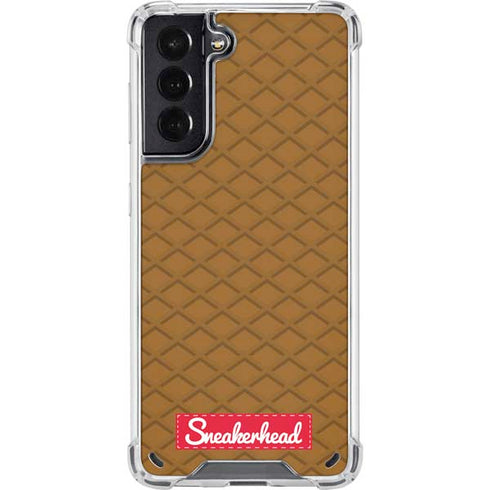 Sneakerhead Gold Pattern Galaxy S21 5G Clear Case