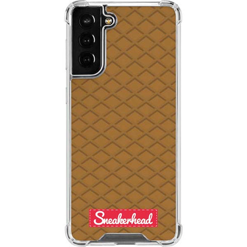 Sneakerhead Gold Pattern Galaxy S21 FE Clear Case