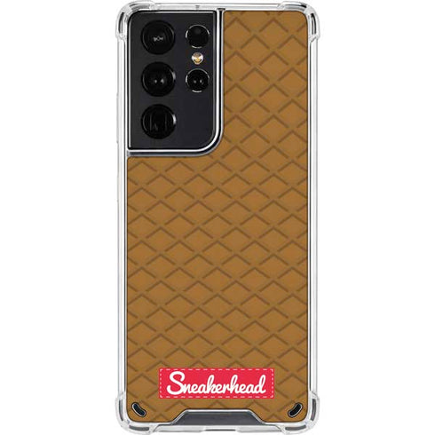 Sneakerhead Gold Pattern Galaxy S21 Ultra 5G Clear Case