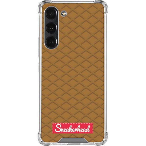 Sneakerhead Gold Pattern Galaxy S23 Plus Clear Case