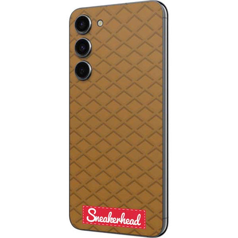 Sneakerhead Gold Pattern Galaxy S23 Plus Skin
