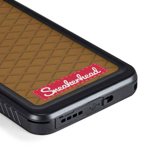 Sneakerhead Gold Pattern Galaxy S23 Plus Waterproof Case