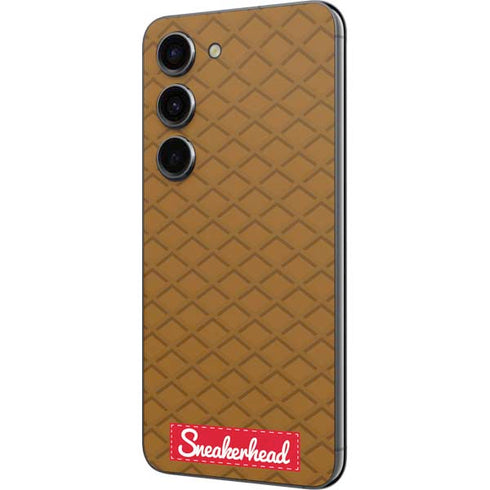 Sneakerhead Gold Pattern Galaxy S23 Skin