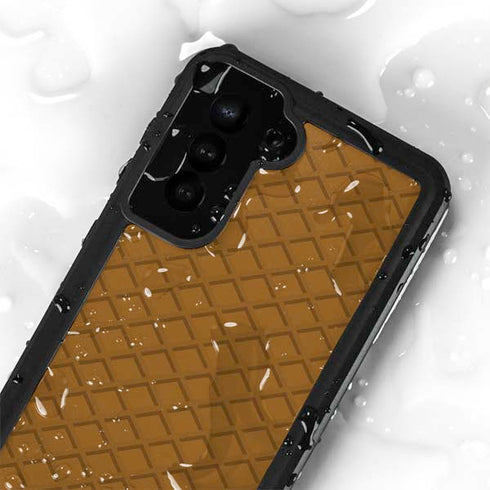 Sneakerhead Gold Pattern Galaxy S23 Waterproof Case
