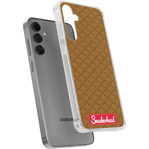 Sneakerhead Gold Pattern Galaxy S24 Plus Clear Case