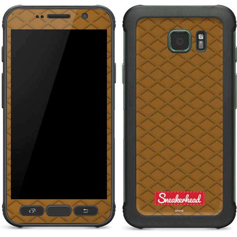 Sneakerhead Gold Pattern Galaxy S7 Active Skin