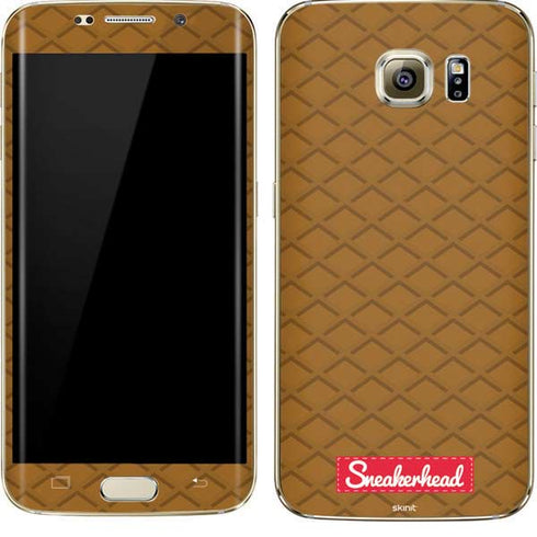 Sneakerhead Gold Pattern Galaxy S7 Edge Skin