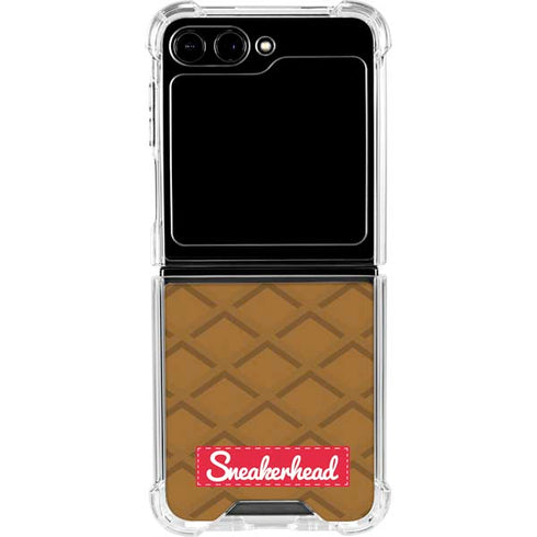 Sneakerhead Gold Pattern Galaxy Z Flip5 5G Clear Case