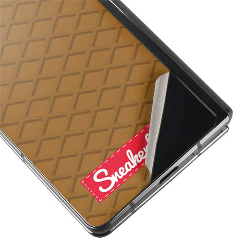 Sneakerhead Gold Pattern Galaxy Z Fold2 5G Skin