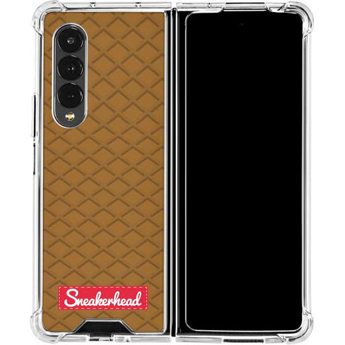 Sneakerhead Gold Pattern Galaxy Z Fold4 5G Clear Case