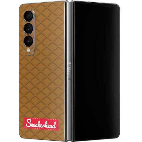 Sneakerhead Gold Pattern Galaxy Z Fold4 5G Skin