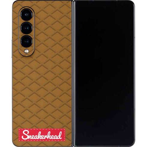 Sneakerhead Gold Pattern Galaxy Z Fold4 5G Skin