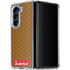 Sneakerhead Gold Pattern Galaxy Z Fold5 5G Clear Case