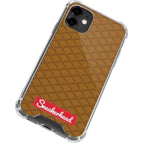 Sneakerhead Gold Pattern iPhone 12 Clear Case