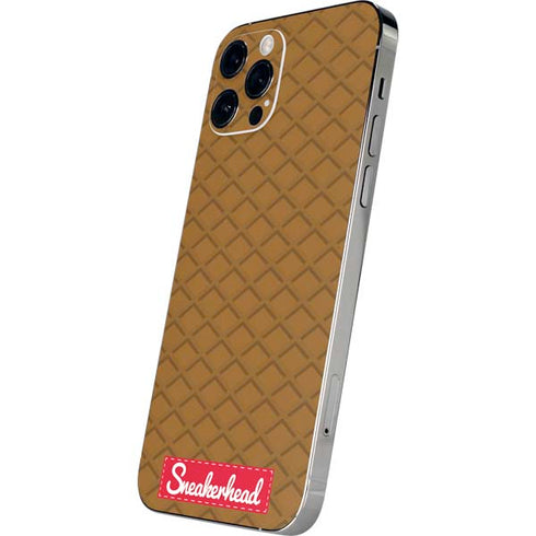 Sneakerhead Gold Pattern iPhone 12 Pro Skin
