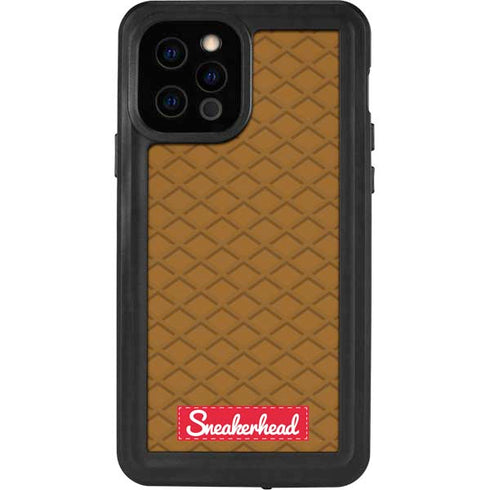 Sneakerhead Gold Pattern iPhone 12 Pro Waterproof Case