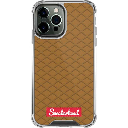 Sneakerhead Gold Pattern iPhone 13 Pro Max Clear Case