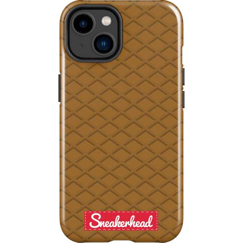 Sneakerhead Gold Pattern iPhone 14 Plus Impact Case