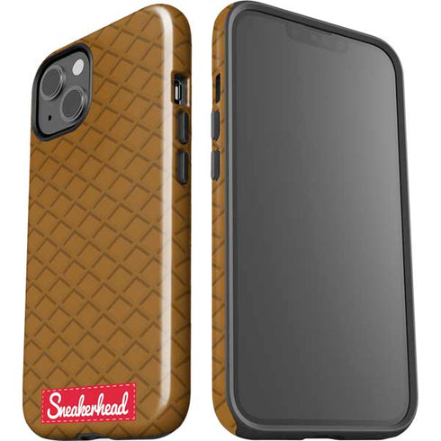 Sneakerhead Gold Pattern iPhone 14 Plus Impact Case