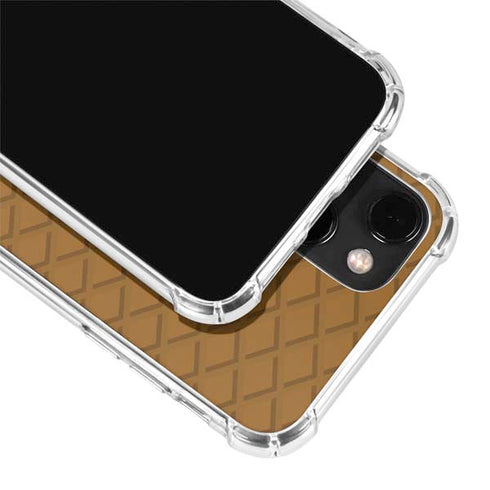 Sneakerhead Gold Pattern iPhone 14 Plus Clear Case