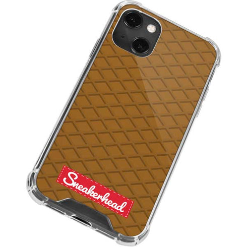 Sneakerhead Gold Pattern iPhone 14 Plus Clear Case