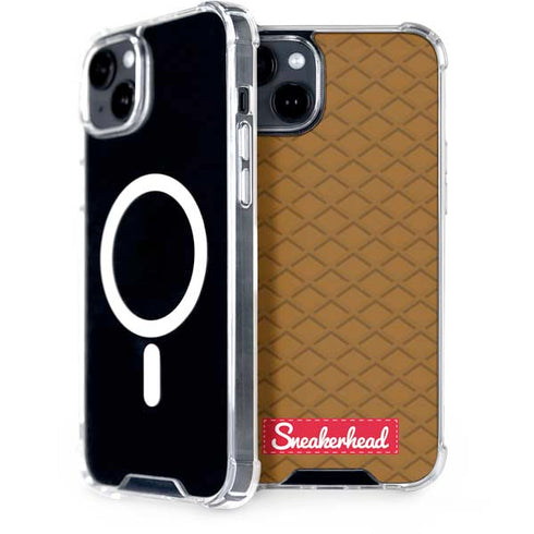 Sneakerhead Gold Pattern iPhone 15 Plus MagSafe Case