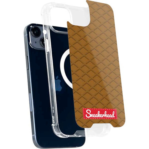 Sneakerhead Gold Pattern iPhone 15 Plus MagSafe Case