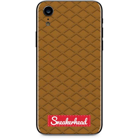 Sneakerhead Gold Pattern iPhone XR Skin
