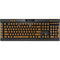 Sneakerhead Gold Pattern K95 RGB PLATINUM Mechanical Gaming Keyboard Skin