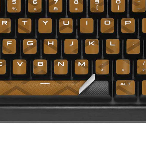 Sneakerhead Gold Pattern K95 RGB PLATINUM Mechanical Gaming Keyboard Skin