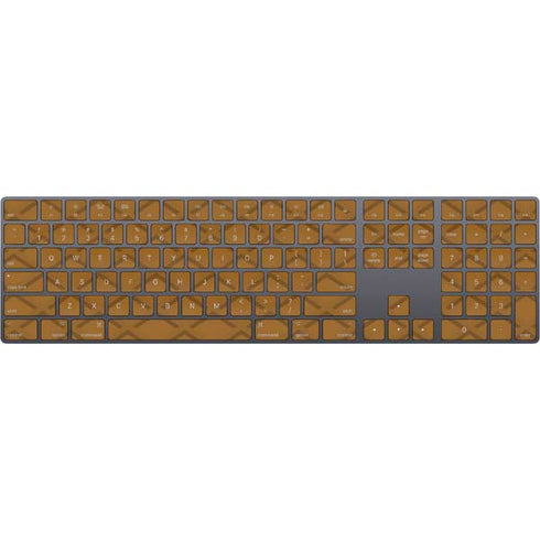 Sneakerhead Gold Pattern Magic Keyboard with Numeric Keypad Skin