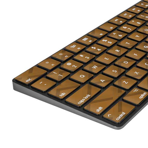 Sneakerhead Gold Pattern Magic Keyboard with Numeric Keypad Skin