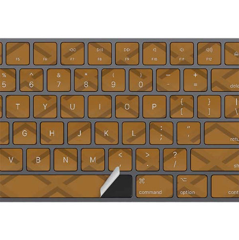 Sneakerhead Gold Pattern Magic Keyboard with Numeric Keypad Skin