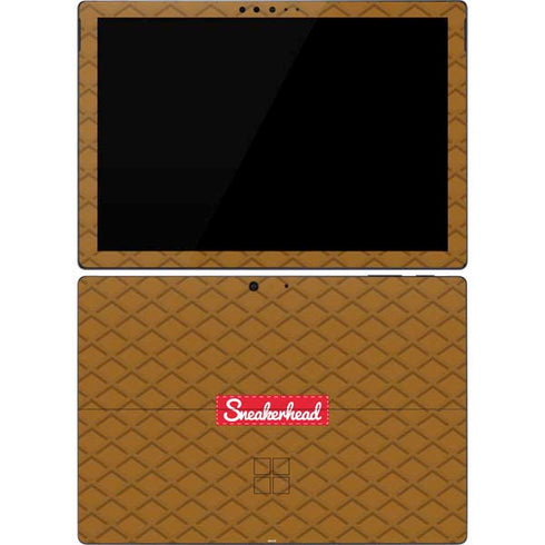 Sneakerhead Gold Pattern Surface Pro 7 Skin