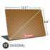 Sneakerhead Gold Pattern Universal Laptop 15in (12.2 x 8.8in) Skin