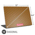 Sneakerhead Gold Pattern Universal Laptop 16in (13 x 9.4in) Skin