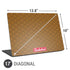 Sneakerhead Gold Pattern Universal Laptop 17in (13.8 x 10in) Skin
