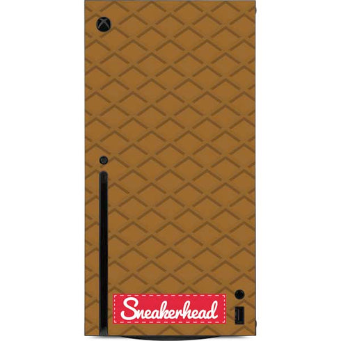 Sneakerhead Gold Pattern Xbox Series X Console Skin