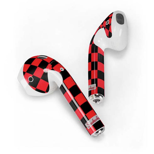 Sneakerhead Red Checkered Apple AirPods 2 Skin