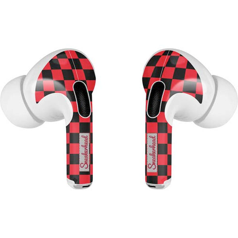 Sneakerhead Red Checkered Apple AirPods Pro Skin