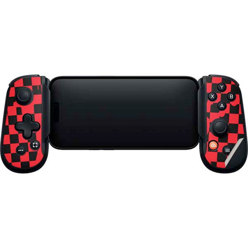Sneakerhead Red Checkered Backbone One for iPhone Game Controller Skin