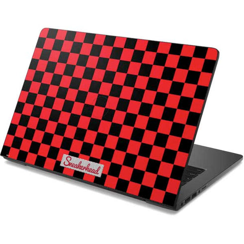 Sneakerhead Red Checkered Dell Chromebook Skin