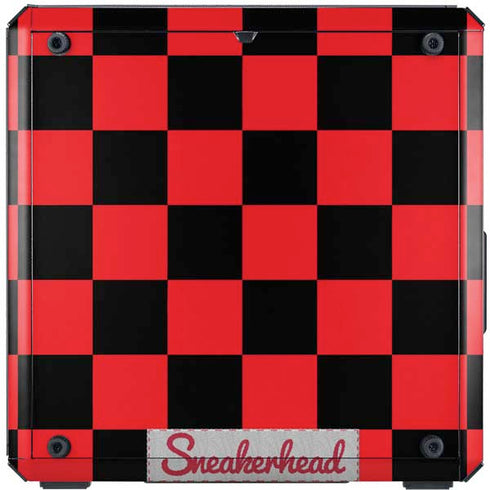 Sneakerhead Red Checkered Cooler Master MasterBox Q300L Mini Tower Skin