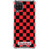 Sneakerhead Red Checkered Galaxy A12 Clear Case
