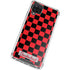 Sneakerhead Red Checkered Galaxy A12 Clear Case