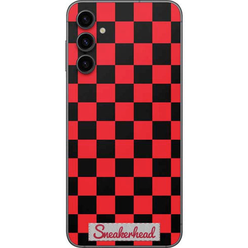 Sneakerhead Red Checkered Galaxy A14 5G Skin