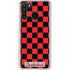 Sneakerhead Red Checkered Galaxy A21 Clear Case
