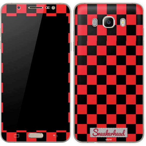 Sneakerhead Red Checkered Galaxy J7 Skin